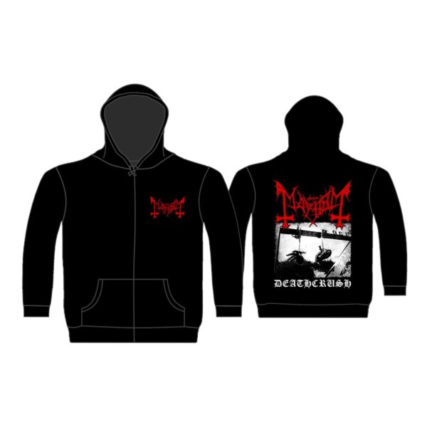Mayhem ‘Deathcrush (Black)’ Zip Hood | Metalkalve